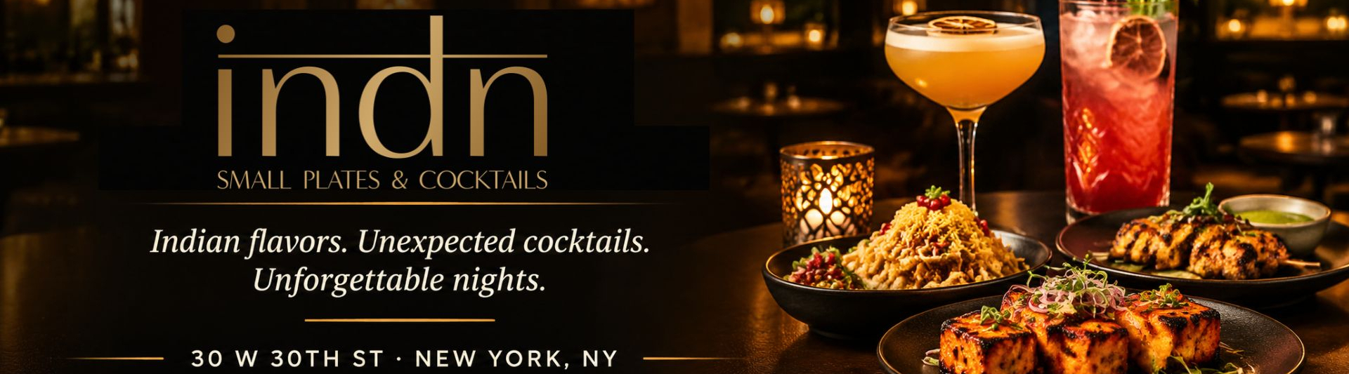 Indn Plates & Cocktails